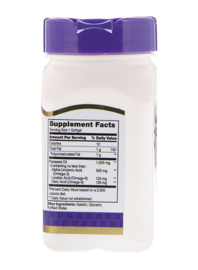 21st Century Flaxseed Oil Omega 3/6/9 Heart Health Support - 60 Softgels - Image 2